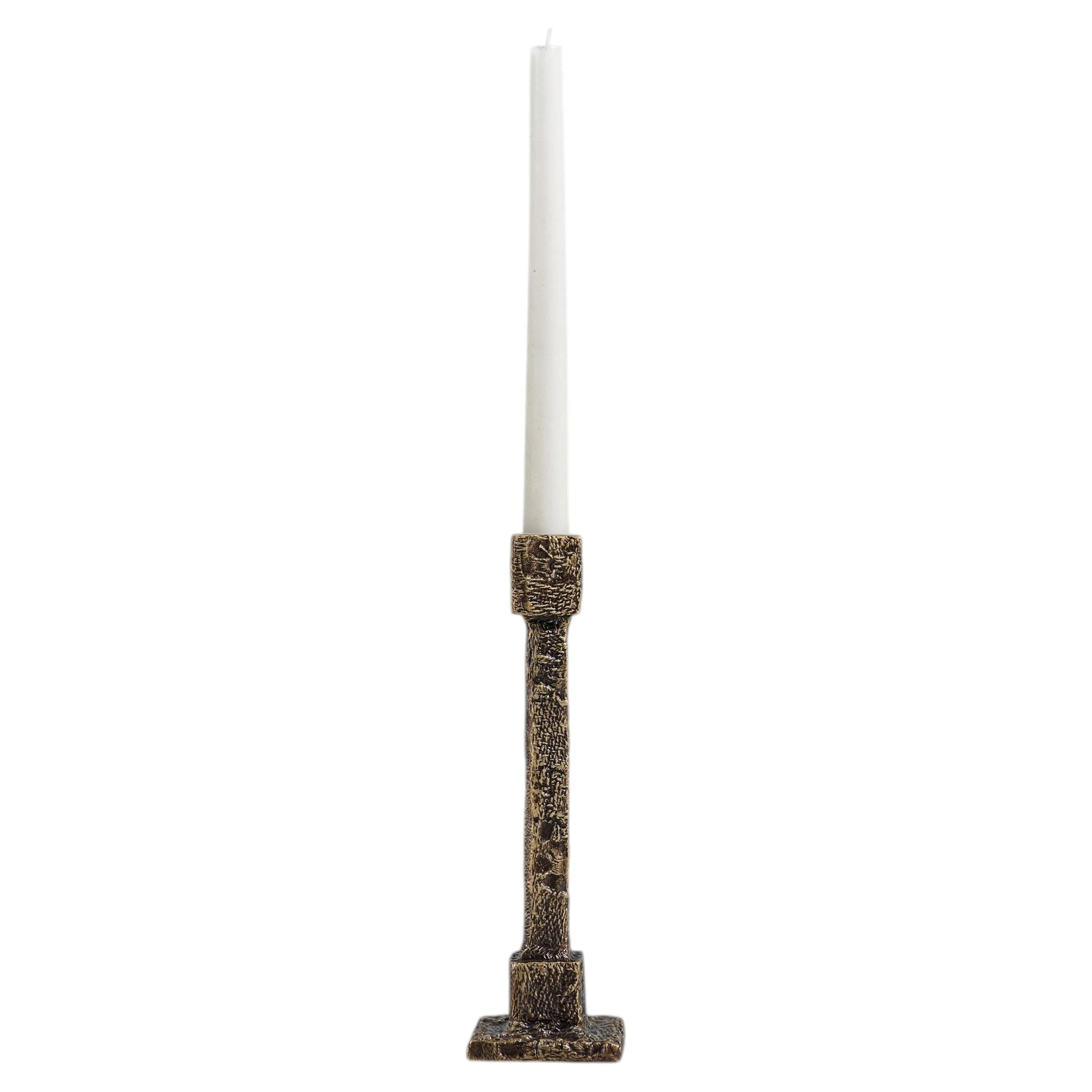 Brass Candle Holder, Tiruppur Small in Brass, Viya by Vikram Goyal For Sale