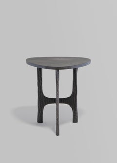 Tiruppur Side Table Medium in Brass & Semi Precious Stone, Viya by Vikram Goyal
