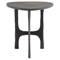 Tiruppur Side Table Medium in Brass & Semi Precious Stone, Viya by Vikram Goyal