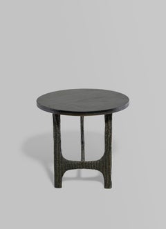 Tiruppur Side Table Small in Brass & Semi Precious Stone, Viya by Vikram Goyal