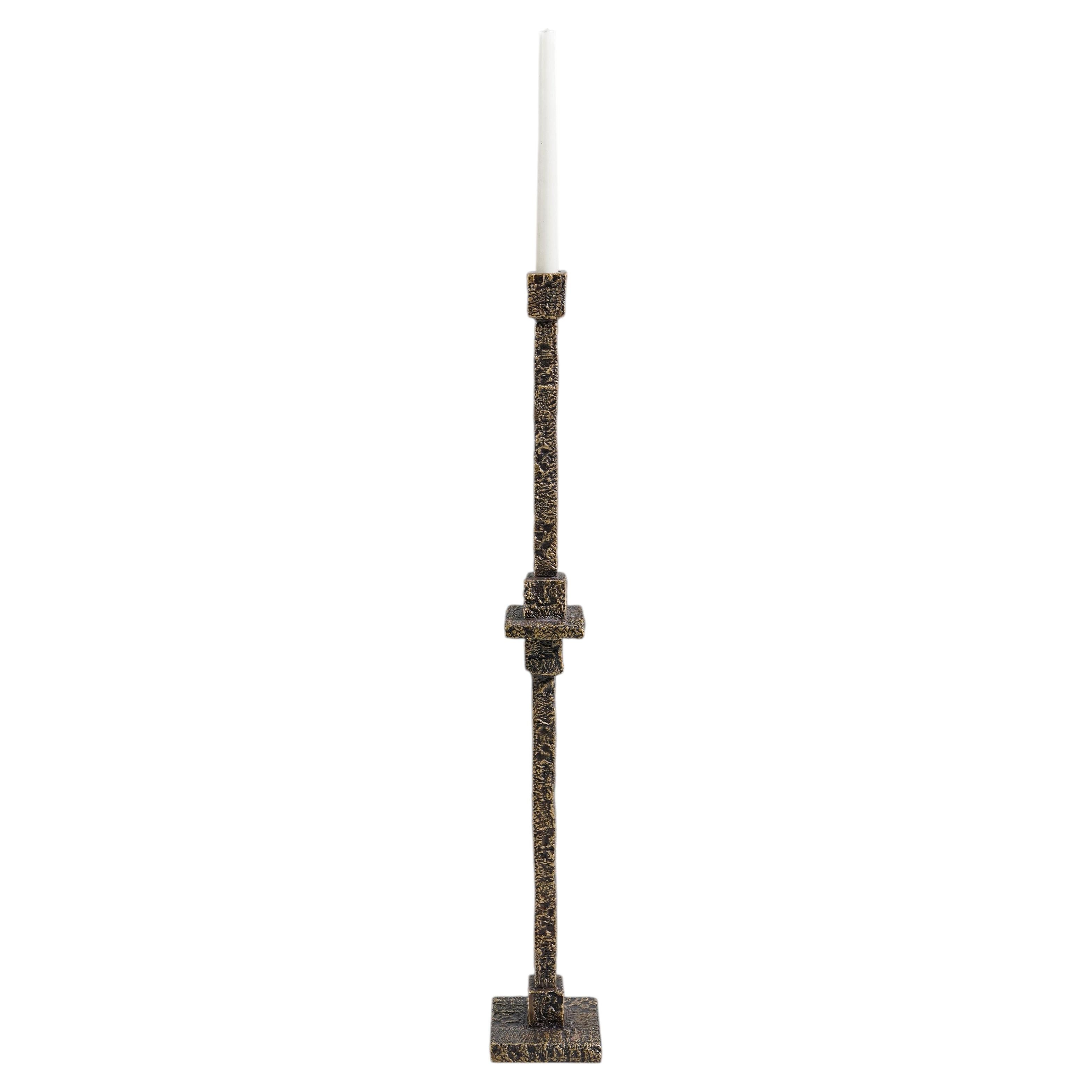 Tiruppur Totem Candle Holder Large in Brass, Viya by Vikram Goyal
