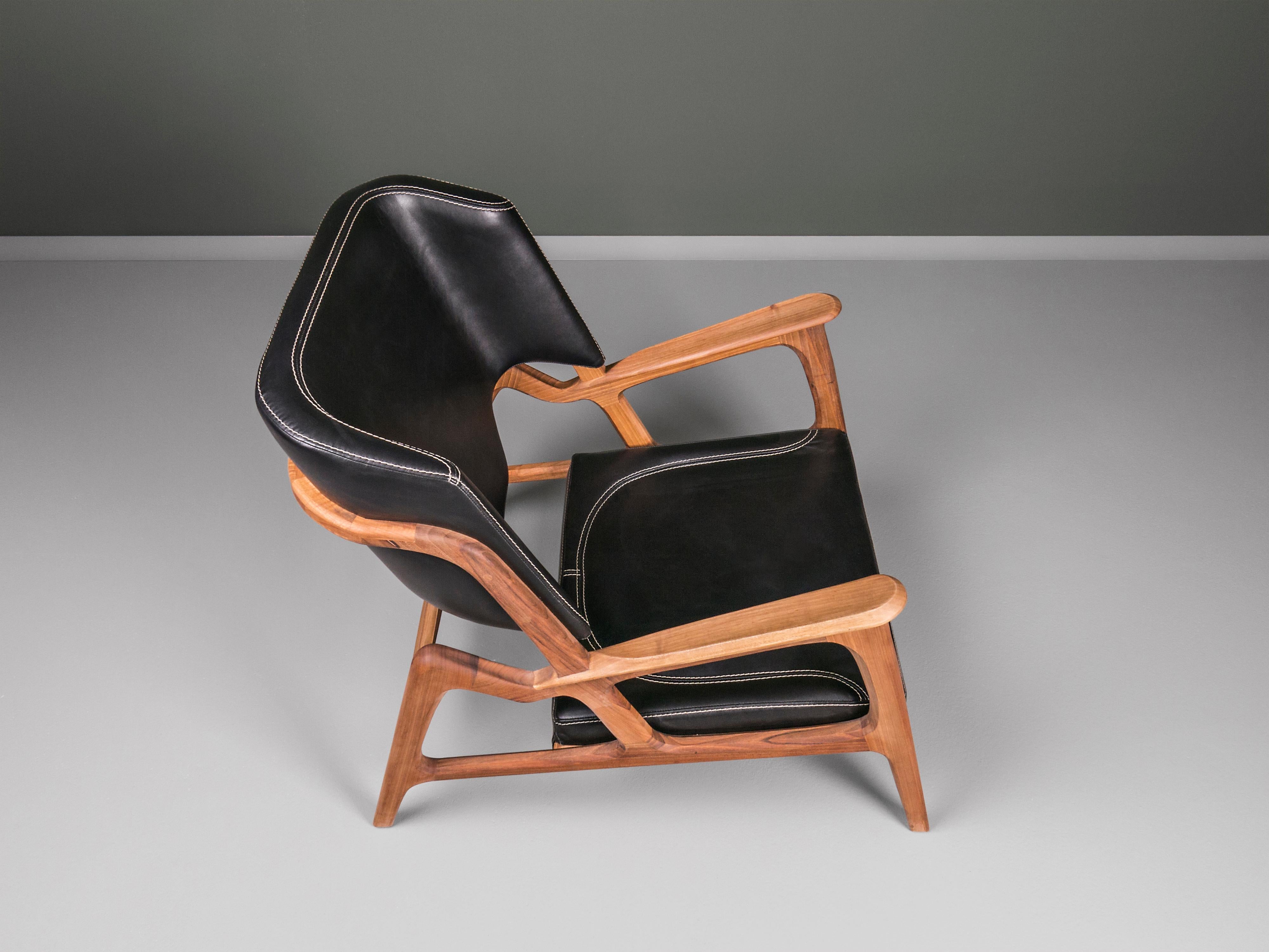 Hand-Crafted Tisa Armchair For Sale