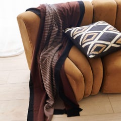 Tisa Black Handcrafted Shibori Print Mulberry Silk Pillow Cover