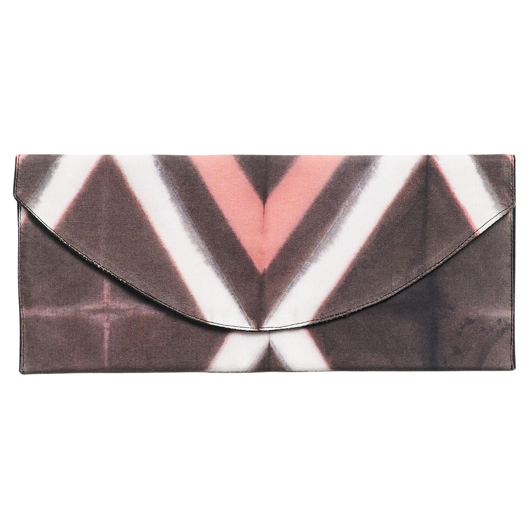 Tisa Bolsa de Algodón Negro Rosa Shibori Hecha a Mano Residuo Cero en venta