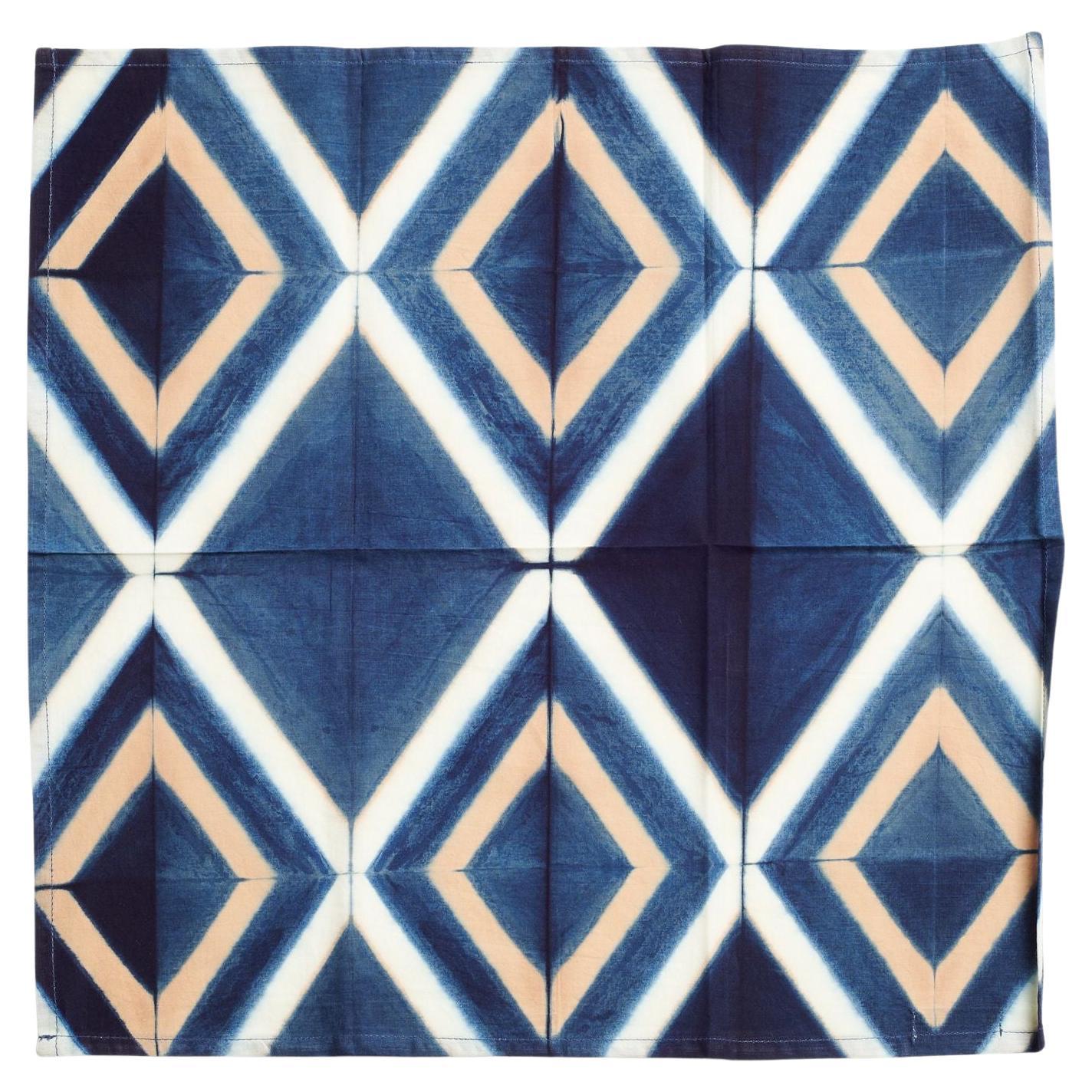 Tisa Indigo Cotton Table Napkin Handcrafted By Artisans ( Set of 4 Napkin )