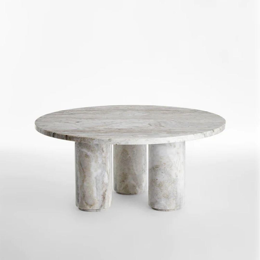 Hand-Crafted Tisbury Marble Coffee Table For Sale