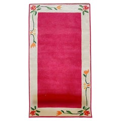 Tisca Blütenbordüre Tapis de laine touffeté à la main 1980 France