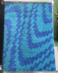 TISCA “LEON” Hand-Tufted Wool Rug – Design by Ulrike Sarvari, France 1990s