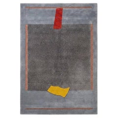 Tisca Modernist Hand-Tufted Wool Rug France 1980s