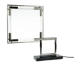 Tischleuchte Quadro von Jacques Adnet