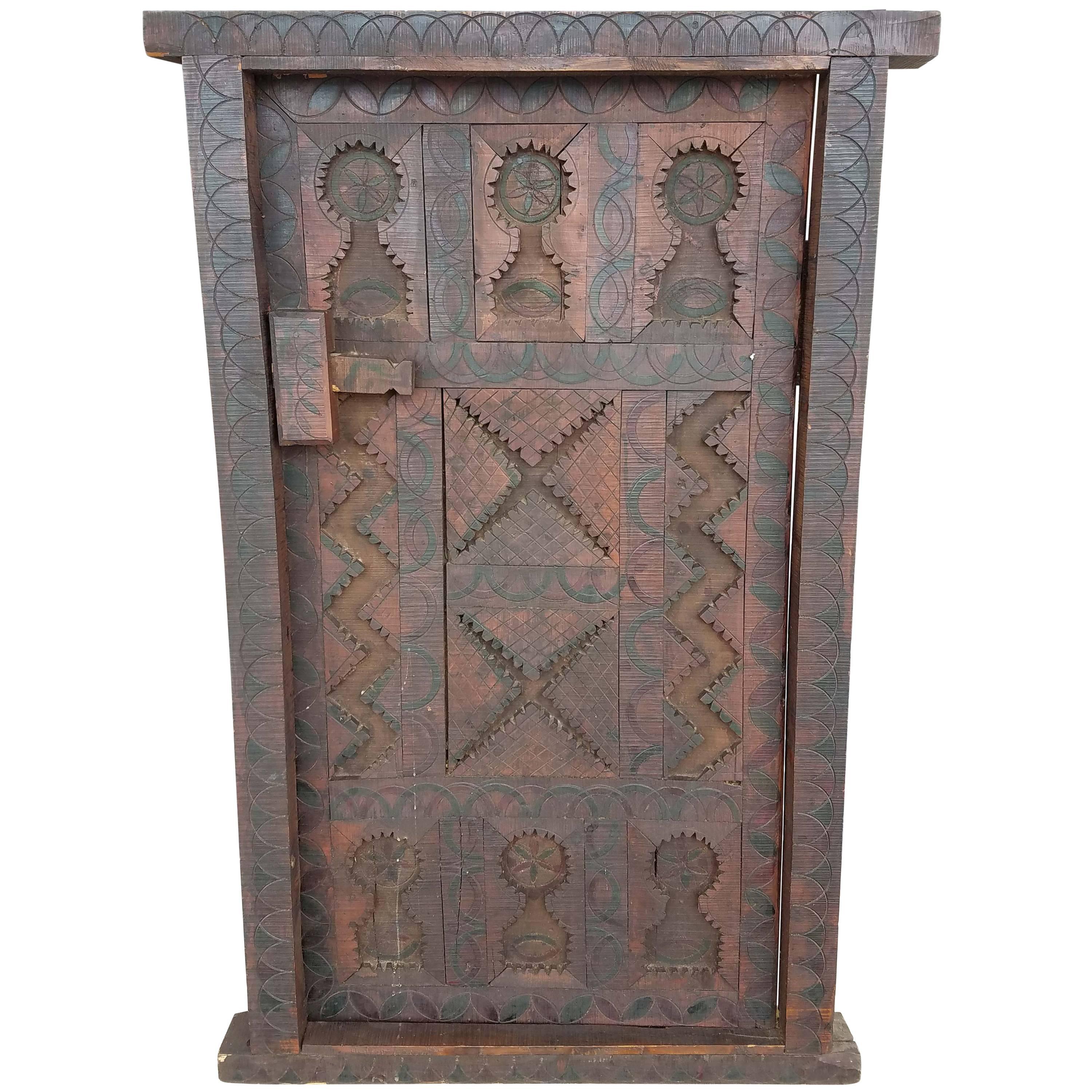 Tishka Brown Moroccan Door or Shutter For Sale