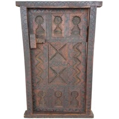 Vintage Tishka Brown Moroccan Door or Shutter