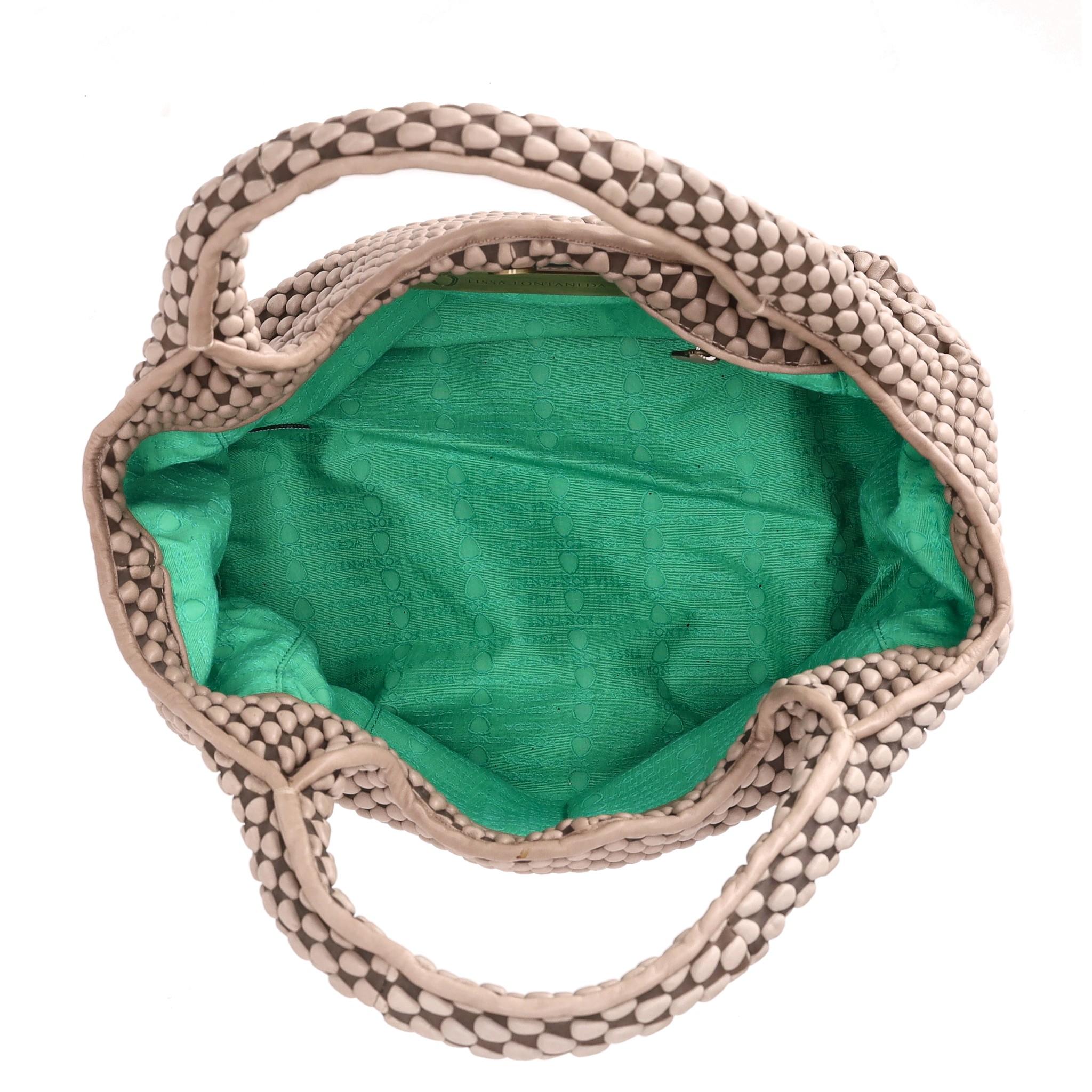 Bolso de hombro de piel burbuja Tissa Fontaneda Simple Matter Classic 1