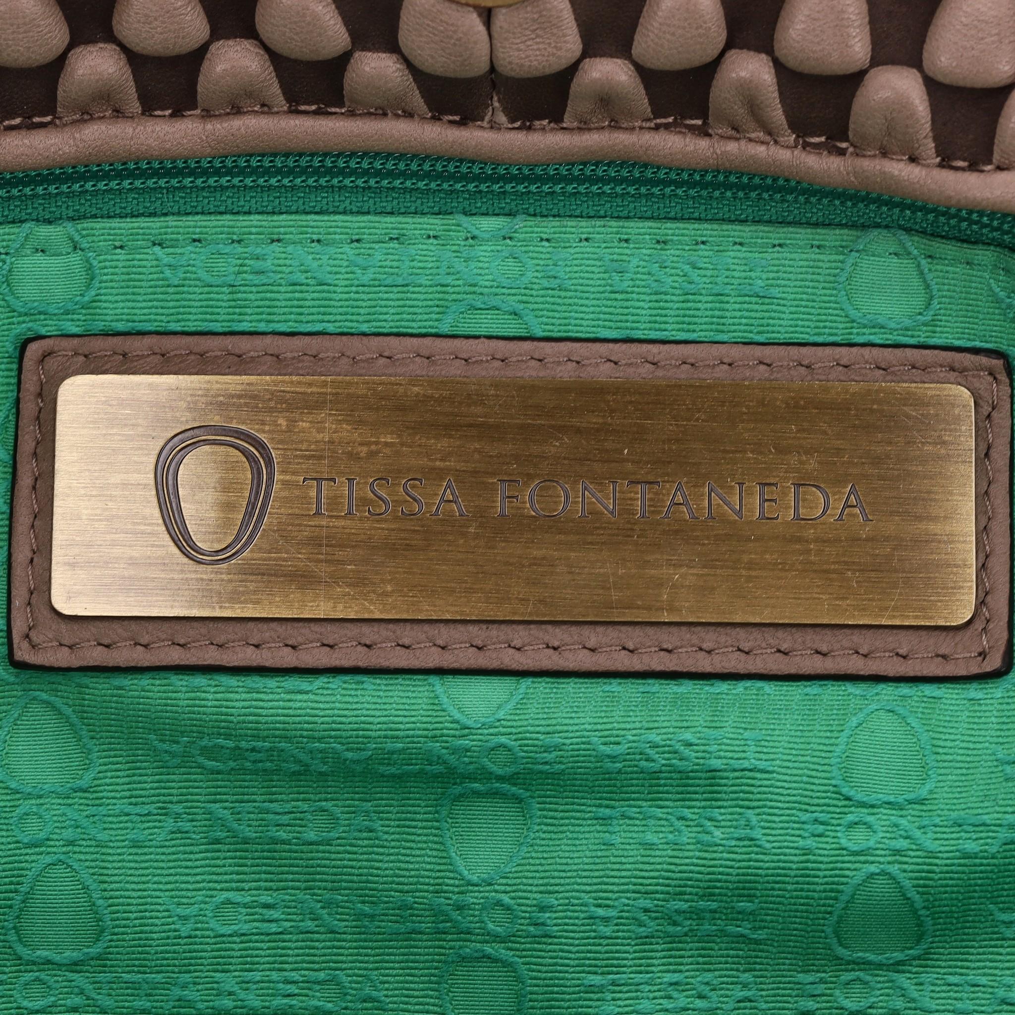 Bolso de hombro de piel burbuja Tissa Fontaneda Simple Matter Classic 3