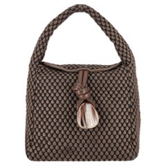 Tissa Fontaneda Uptown Sack Bag With Horn Tassel Adornment To The Front