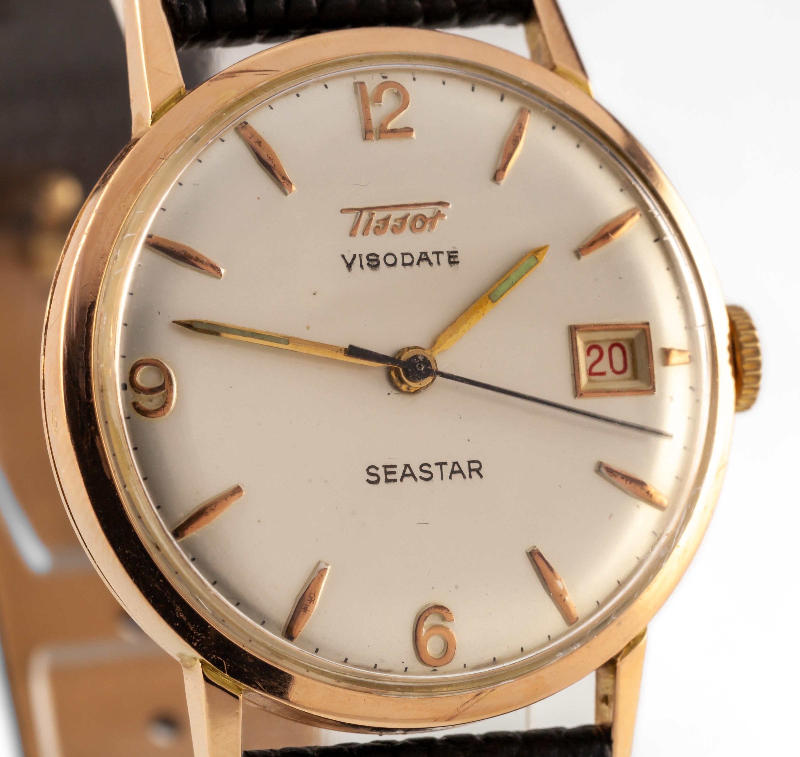 tissot 14k gold watch