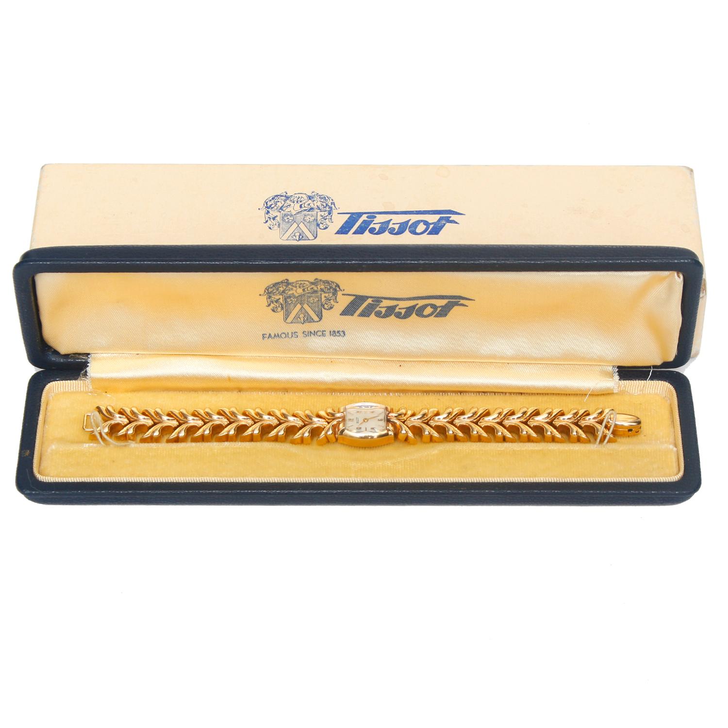 tissot ladies gold watch