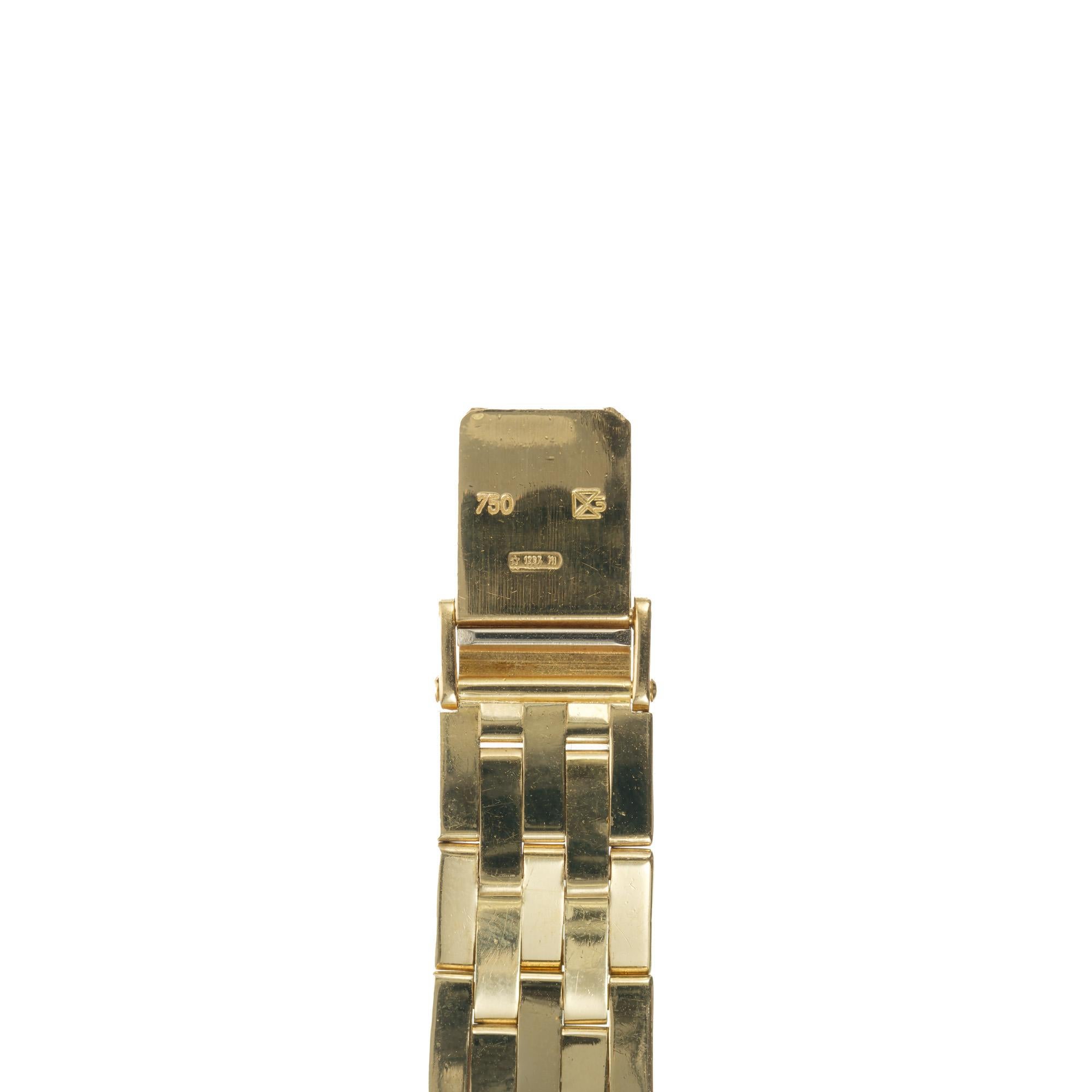 Tissot 18 Karat Gold Damen-Panther-Armbanduhr mit fünf Reihen im Angebot 2