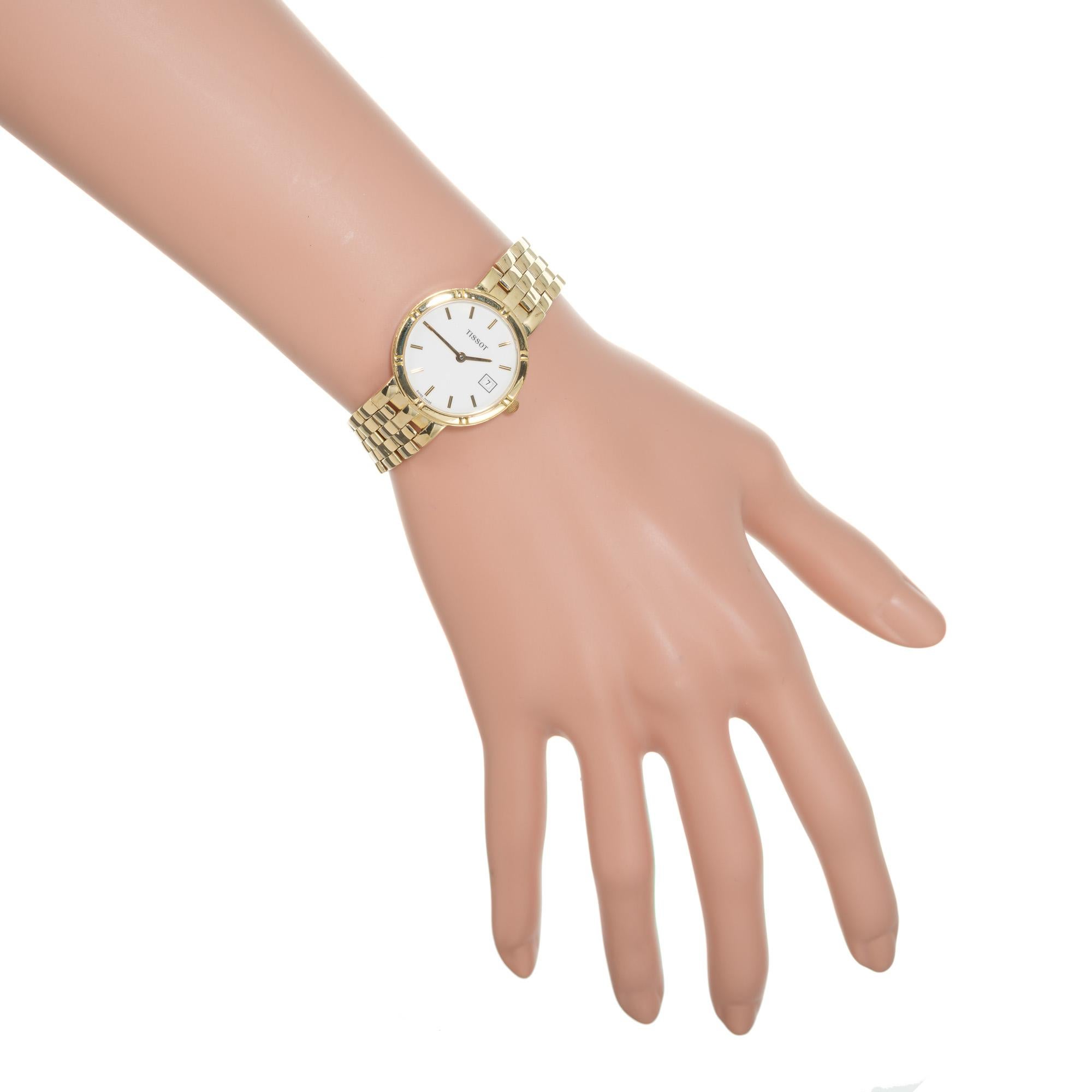 Montre-bracelet Tissot en or 18k pour dames, The Row Five Row Panther Pour femmes en vente
