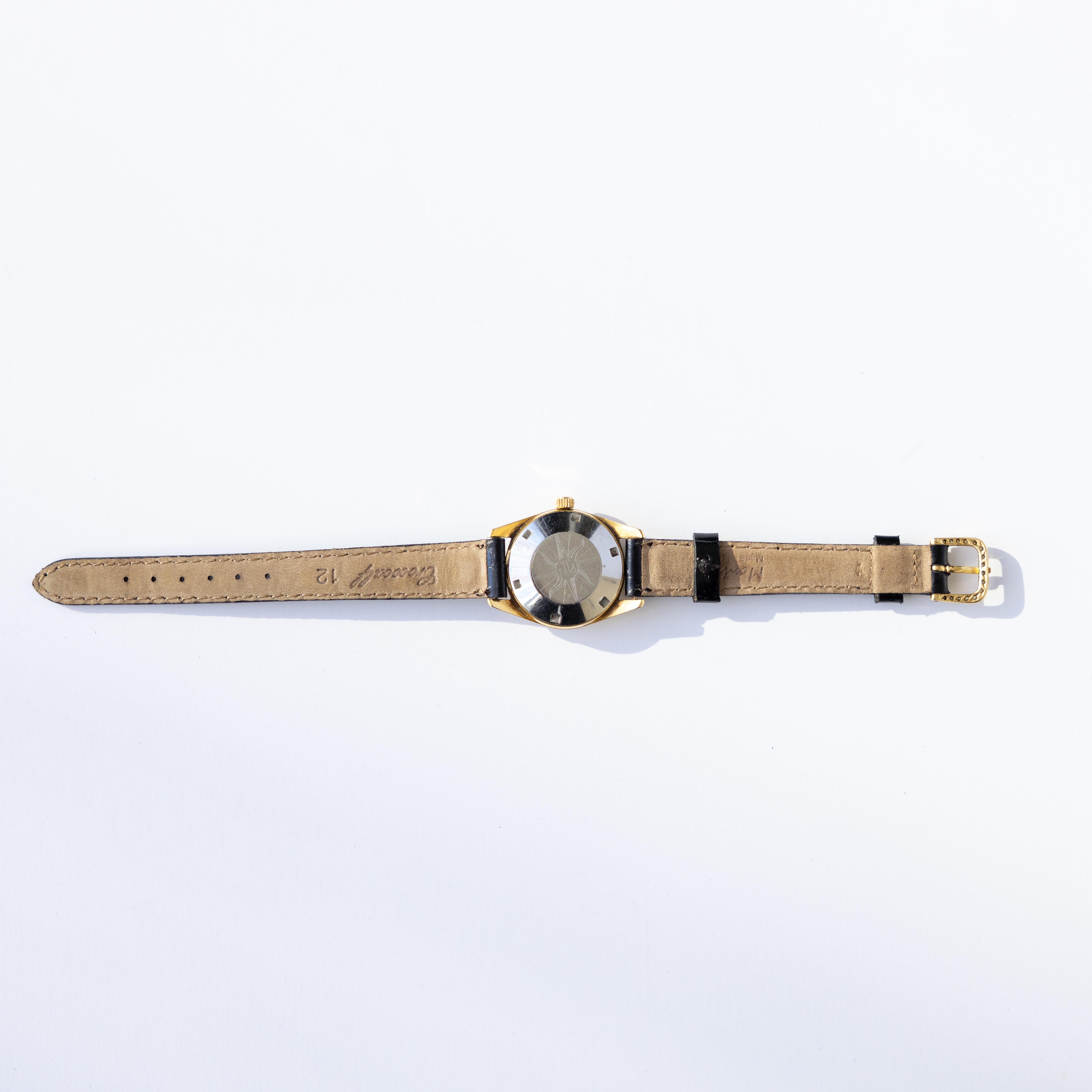 Tissot Automatic Seastar Diamond 18K Yellow Gold Vintage Women’s Watch 4