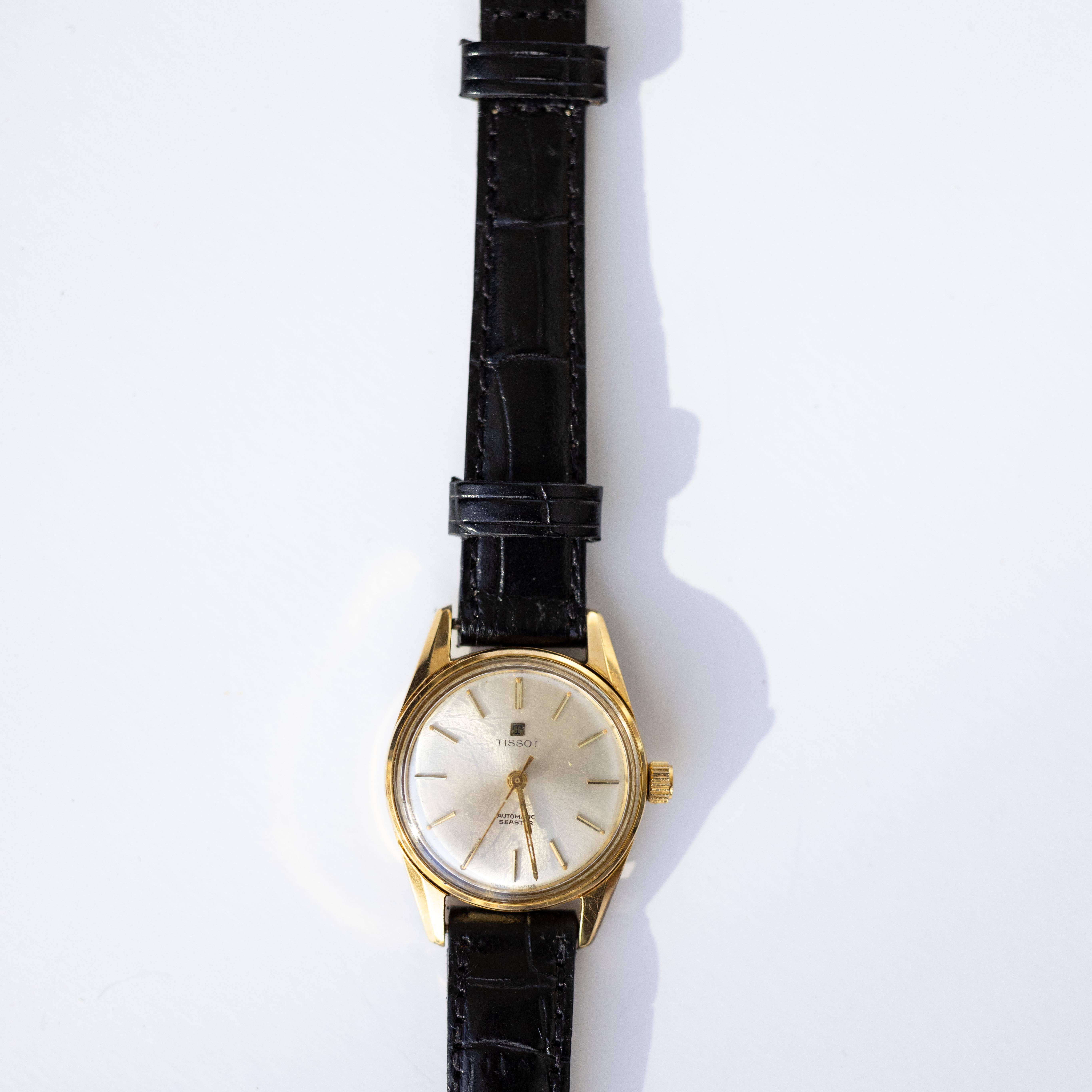 Tissot Automatic Seastar Diamond 18K Yellow Gold Vintage Women’s Watch 6