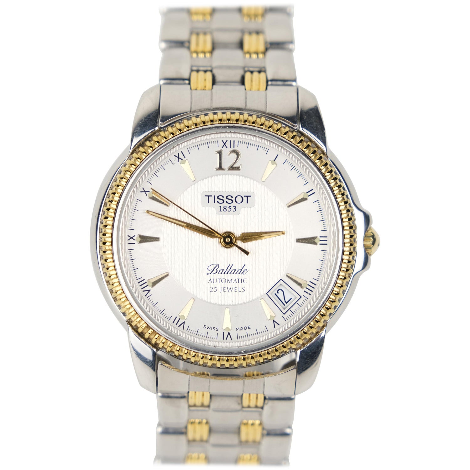 lengte Ithaca zeker Tissot "Ballade" Exhibition Back Two-Tone Stainless Steel Automatic Wristwatch at 1stDibs | tissot 1853 ballade automatic 25 jewels price lengte Ithaca zeker Tissot "Ballade" Exhibition Back Two-Tone Stainless Steel Automatic Wristwatch at 1stDibs | tissot 1853 ballade automatic 25 jewels price