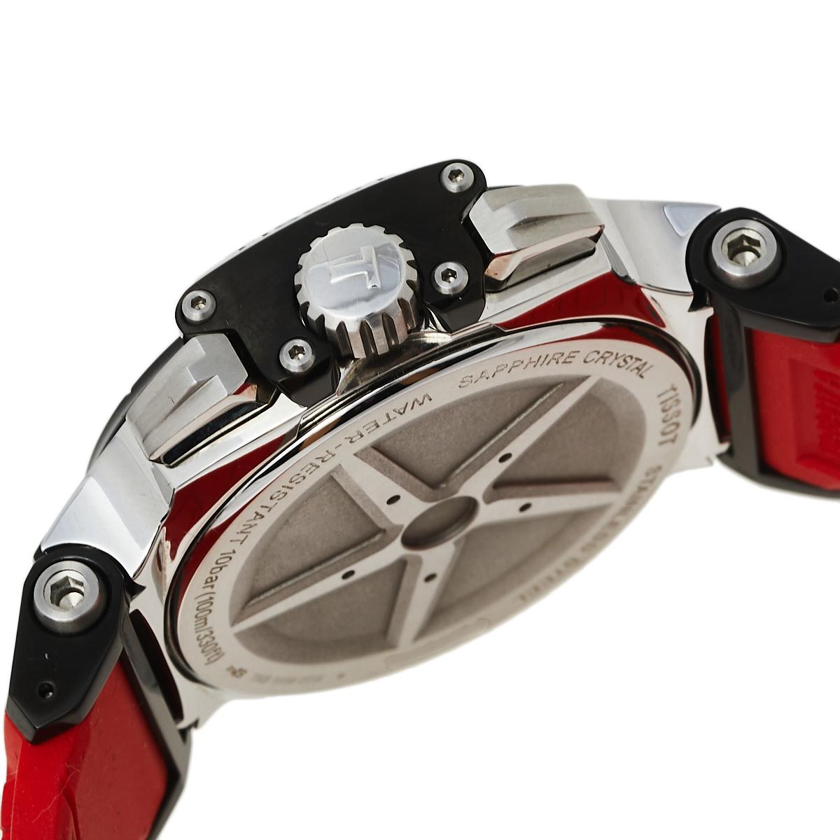 Tissot Black PVD Stainless Steel T Race T048417A Men s Wristwatch 45 mm at 1stDibs tissot to48417a tissot t048417a reloj tissot to48417a