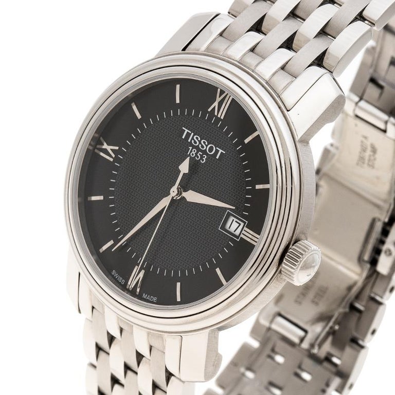 Tissot Black Stainless Steel Bridgeport T097410A Men''s Wristwatch 40 ...