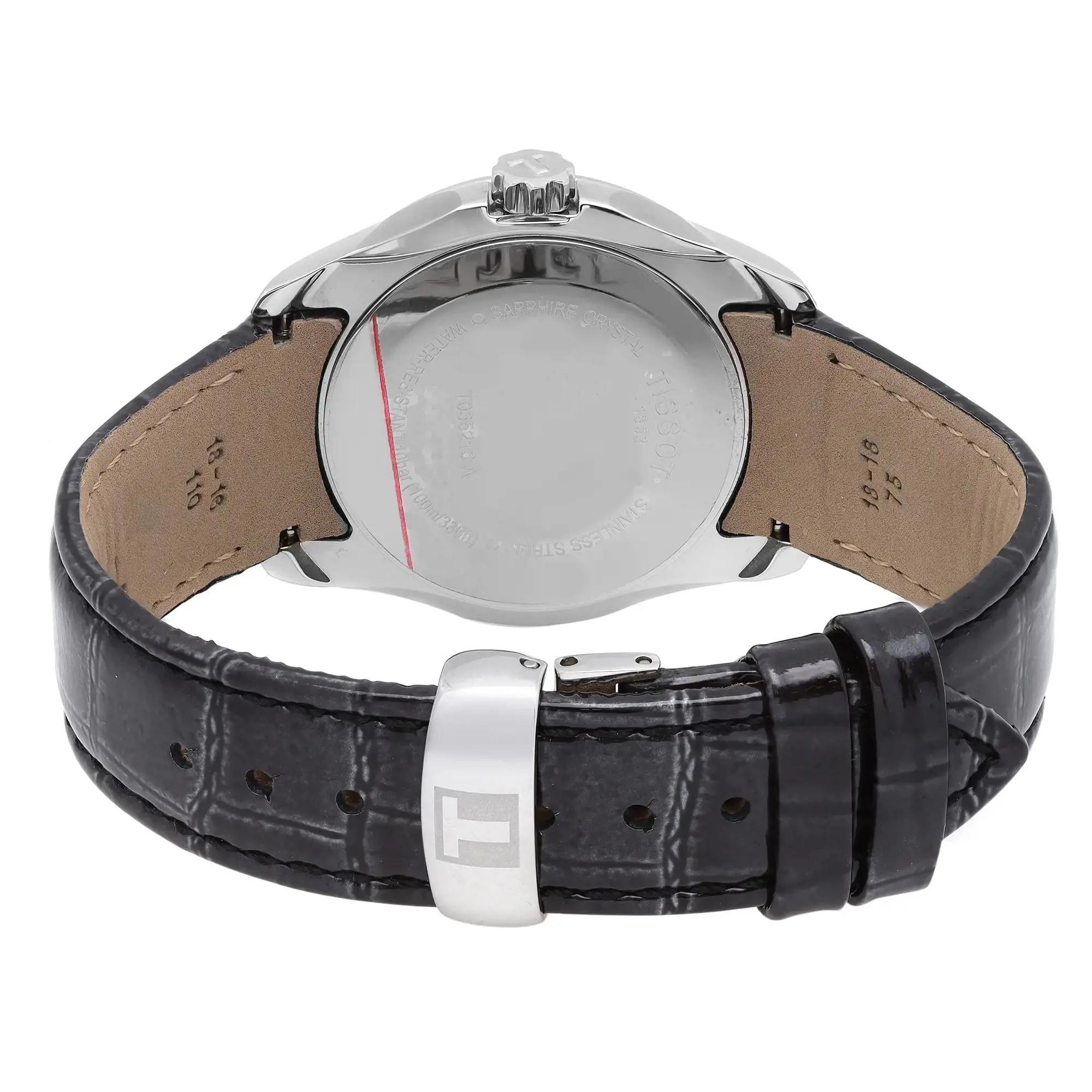 Tissot Couturier Acero Diamante Esfera Negra Reloj Cuarzo Señora T035.210.66.051.00 en venta 1