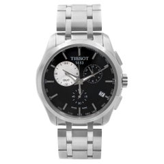 Tissot Couturier GMT Edelstahl Schwarzes Zifferblatt Quarzuhr T035.439.11.051.00