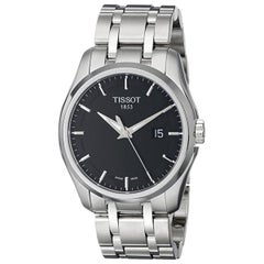 Tissot Couturier Steel Black Dial Quartz Men's Watch T035.410.11.051.00