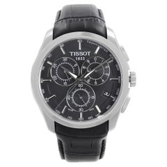 Tissot Couturier Steel Chronograph Black Dial Quartz Watch T035.617.16.051.00
