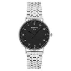 Tissot Everytime Steel Dark Rhodium Dial Quartz Mens Watch T109.610.11.077.00