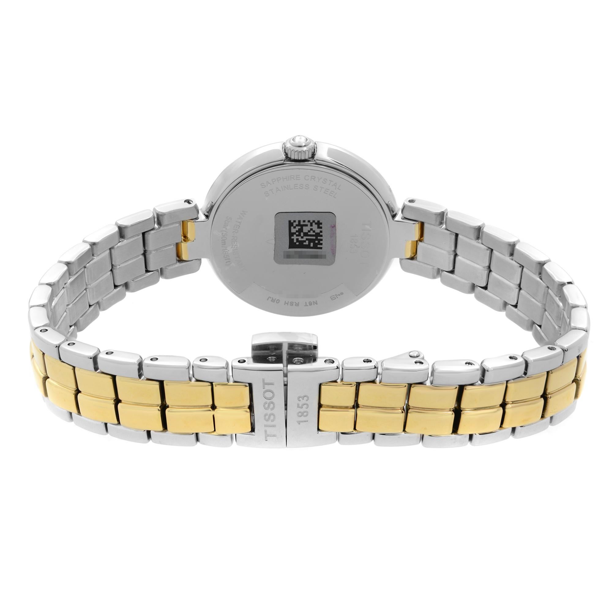 tissot flamingo gold