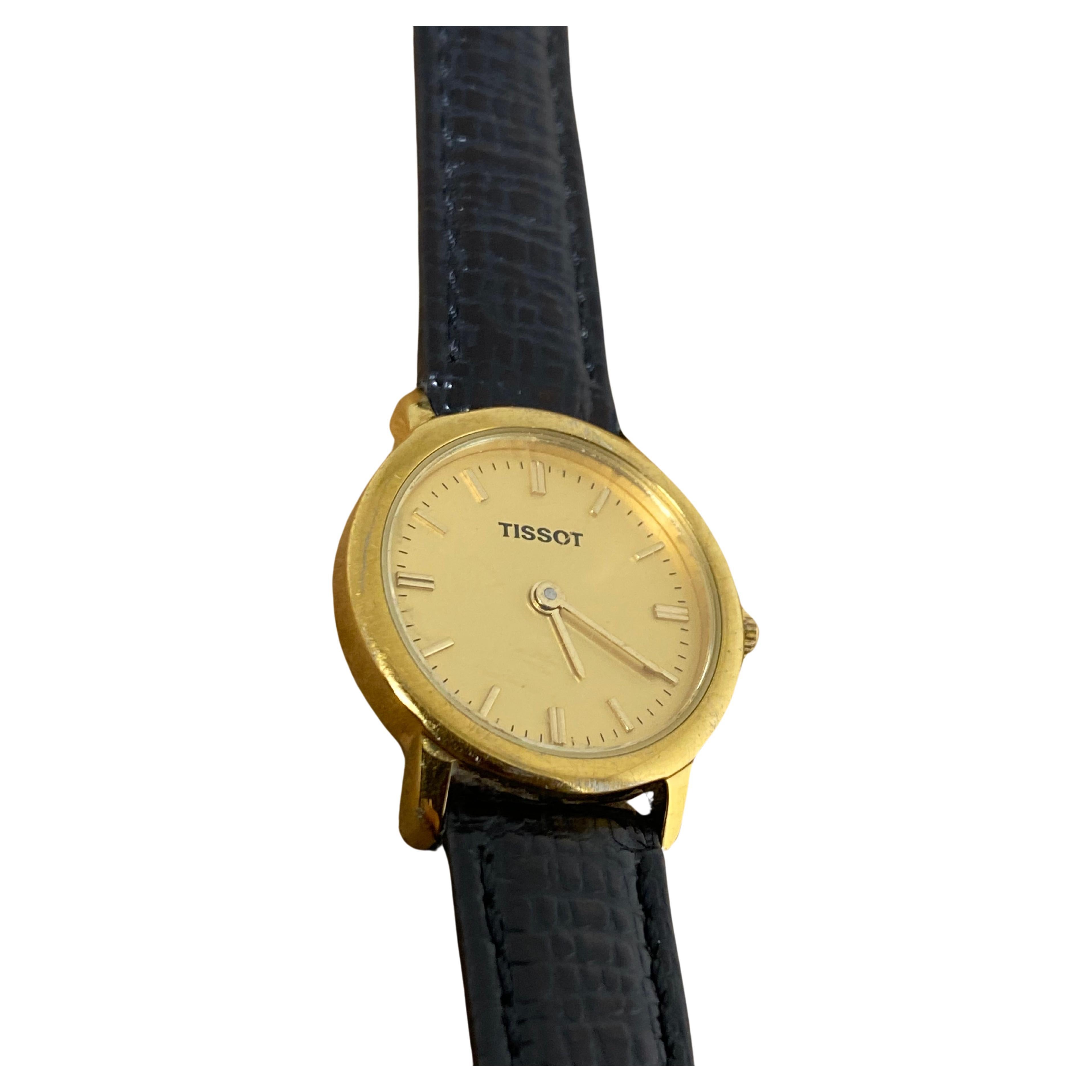 Tissot Gold Plated S/Steel Champagne Dial Swiss Quartz 23mm Ladies' Watch. For Sale