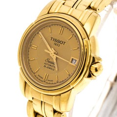 Tissot Gold Plated Stainless Steel Seastar A630/730 Women's Wristwatch 24 mm