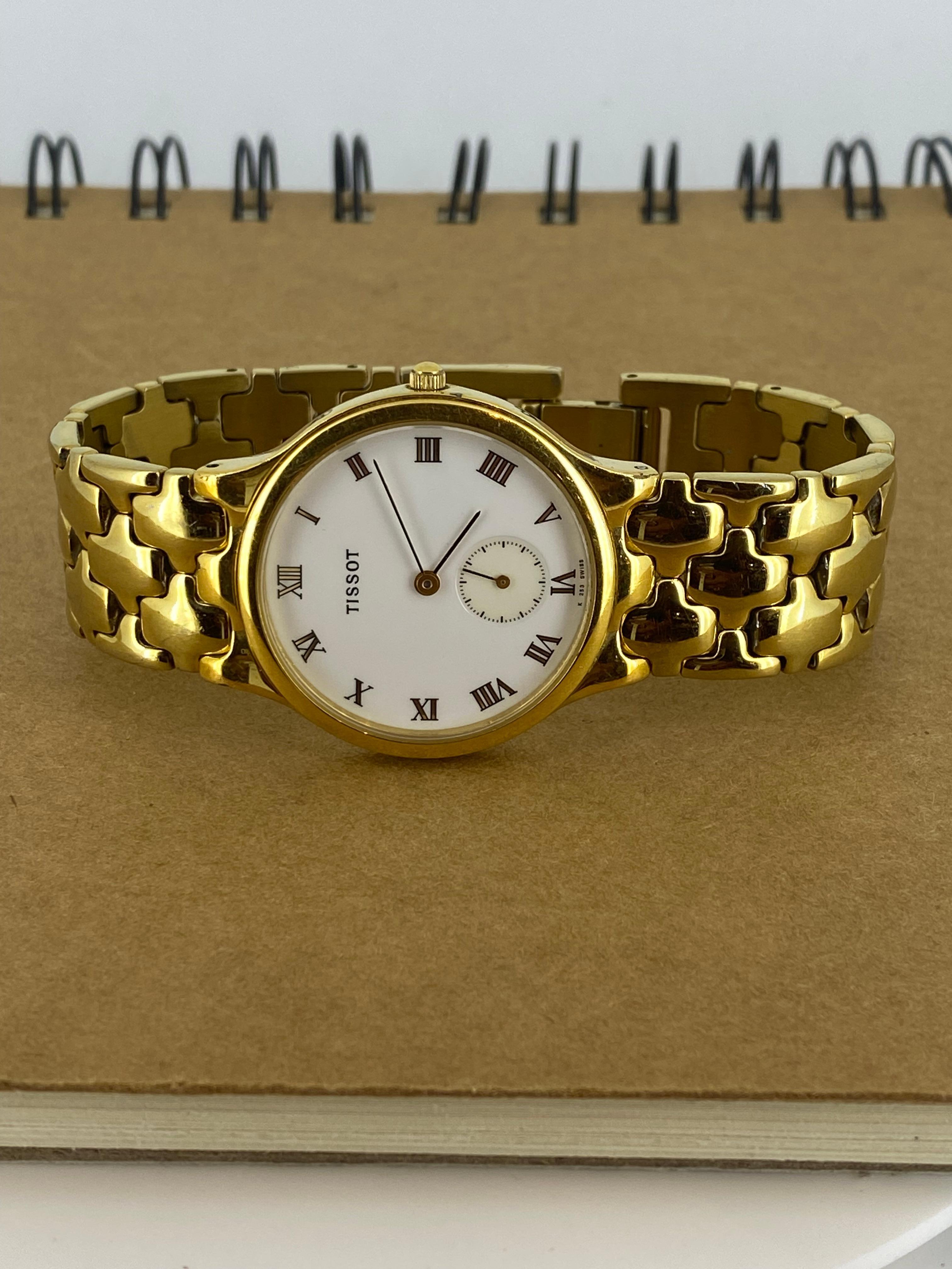 Tissot K 253 Gold-Plated S/Steel Swiss Quartz 32mm Vintage Mens' Watch Pour hommes en vente