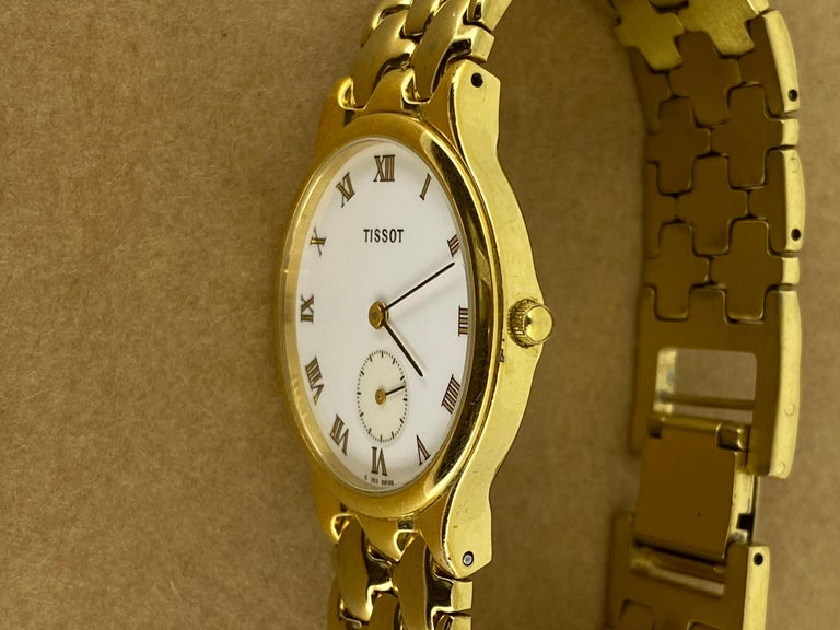 Tissot gold plated mens watch clearance