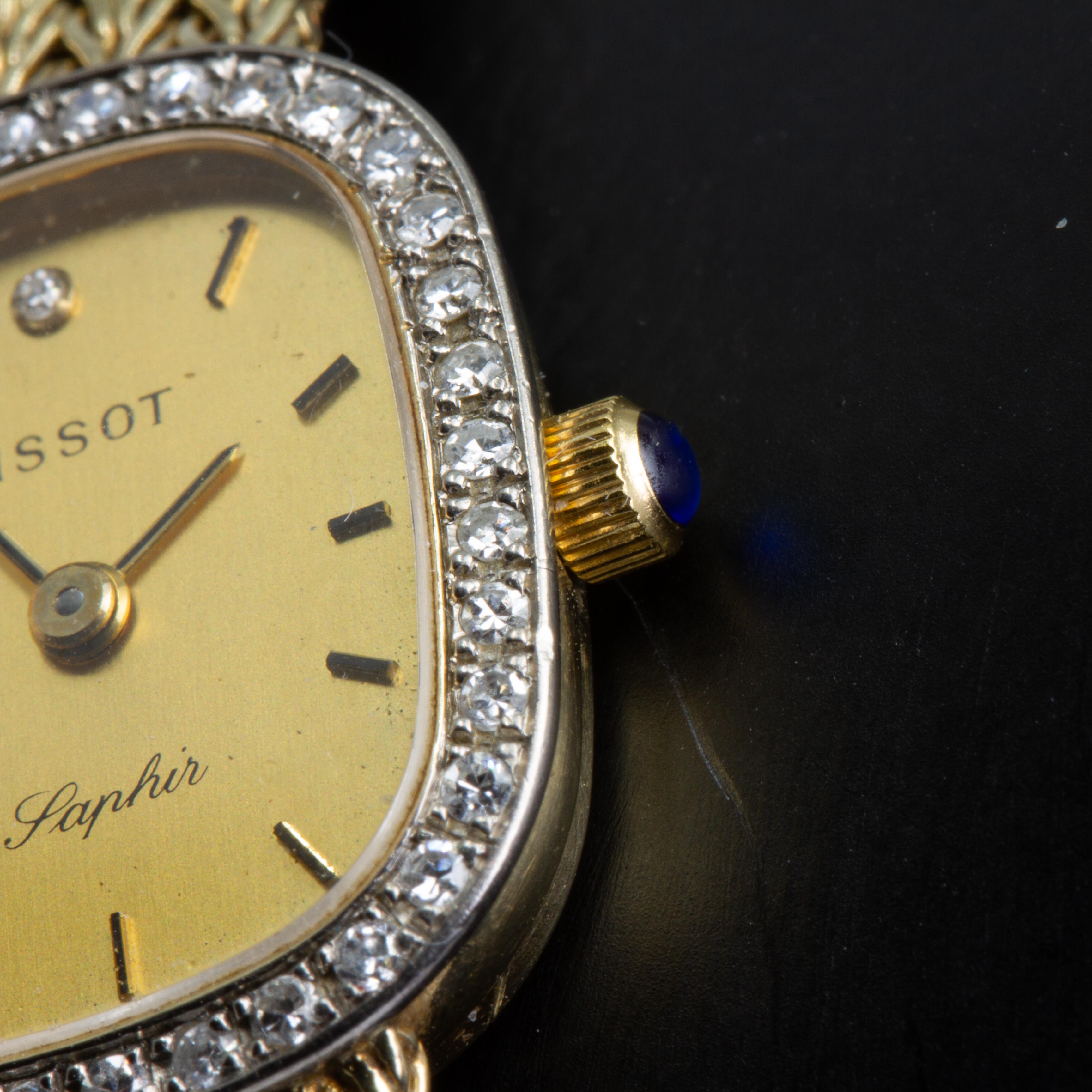 tissot saphir gold watch