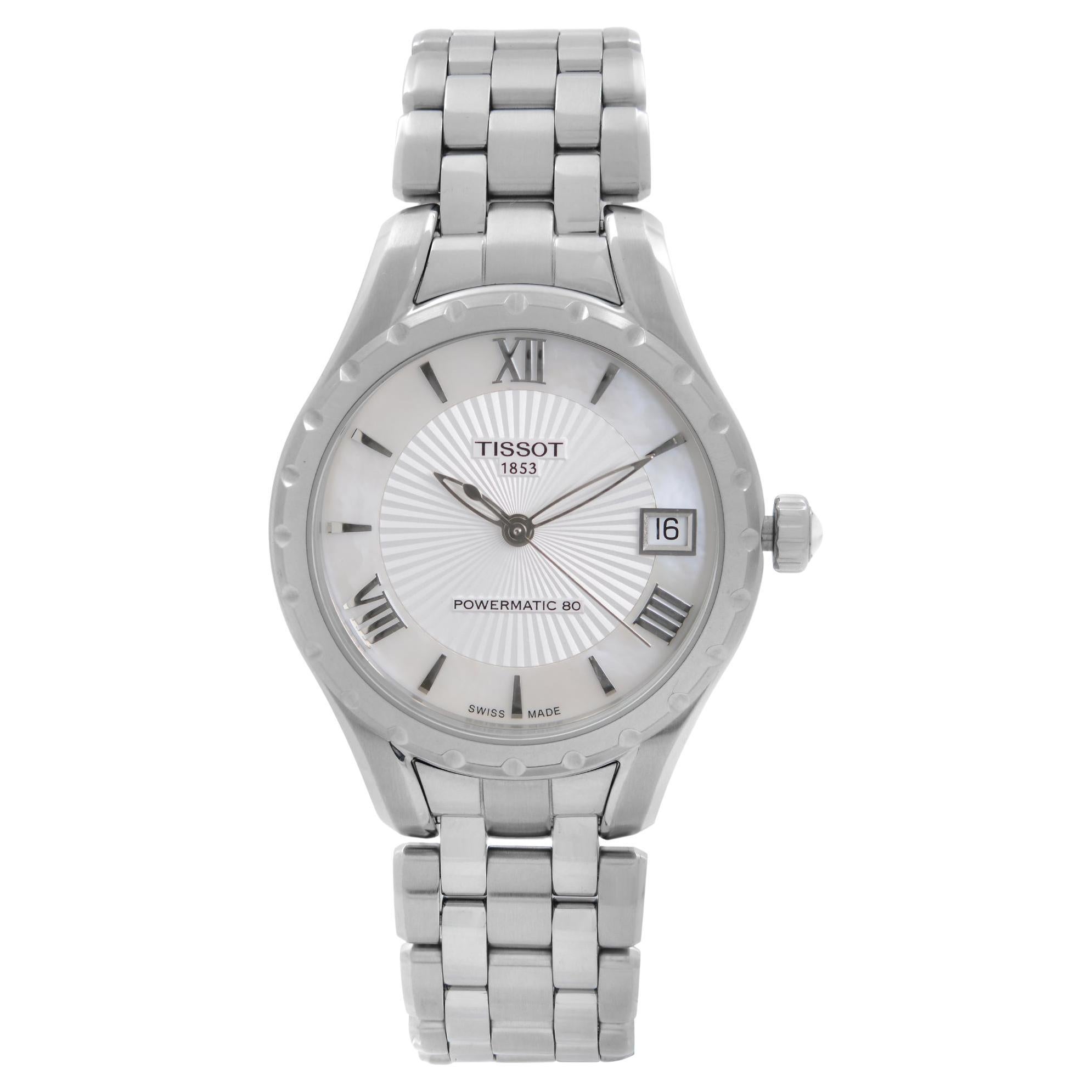 Tissot Lady 80 Steel White MOP Dial Automatic Ladies Watch T072.207.11.118.00 For Sale