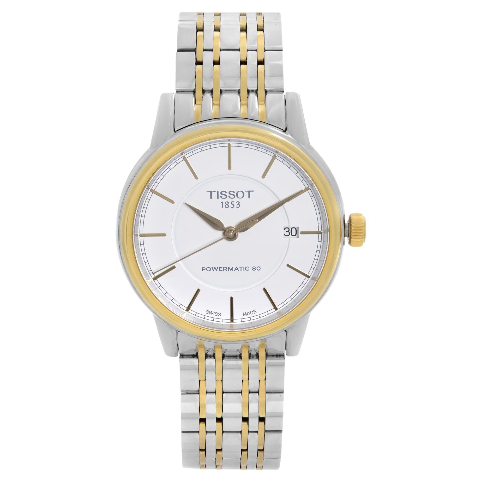 Tissot Powermatic Steel Weißes Zifferblatt Automatik Herrenuhr T085.407.22.011.00 im Angebot