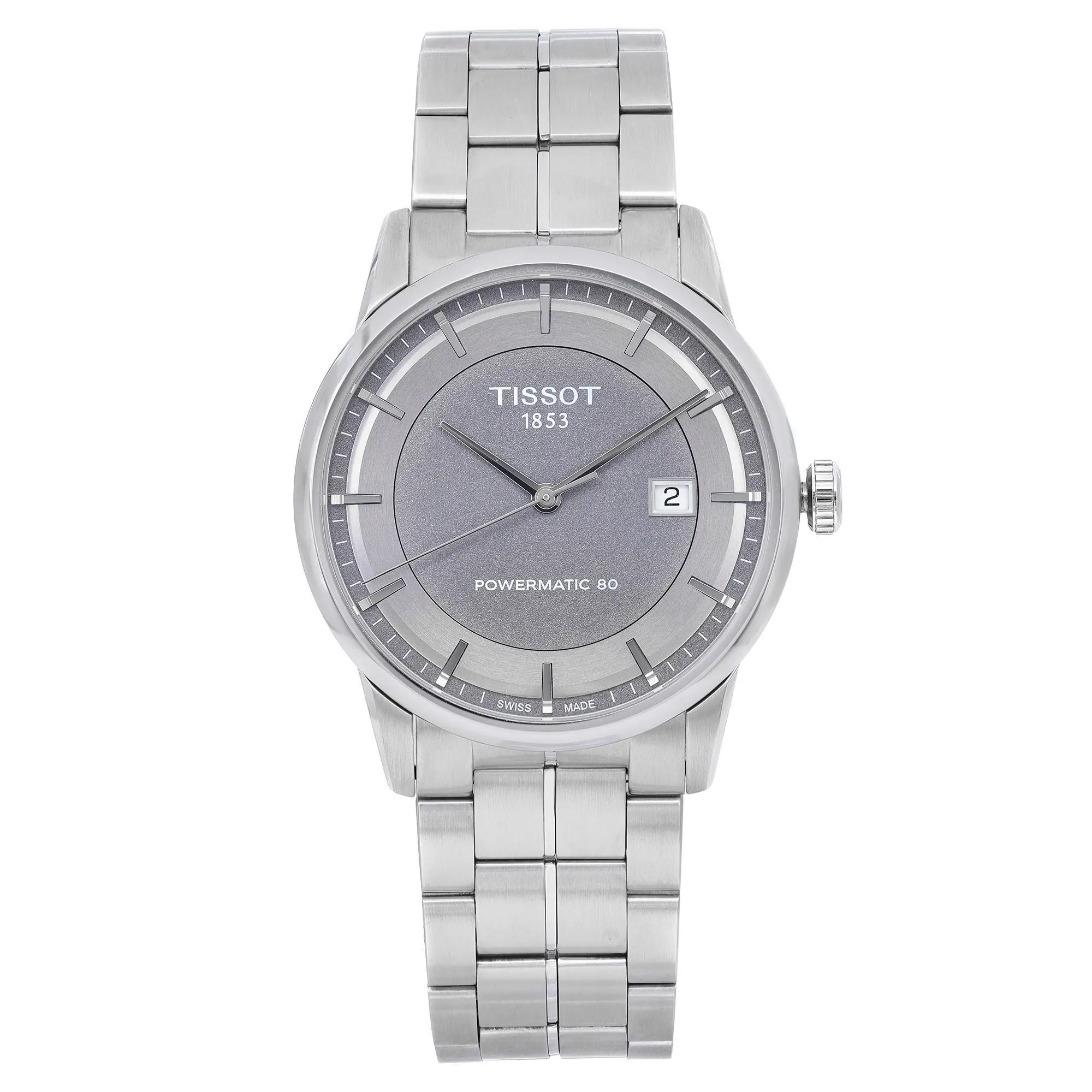 Tissot Powermatic 80 Anthracite Dial Steel Automatic Watch T086.407.11.061.00