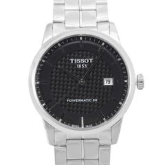Tissot Powermatic 80 Stahl Schwarzes Zifferblatt Automatik-Herrenuhr T086.407.11.202