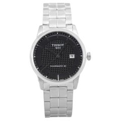 Tissot Powermatic 80 Stahl Schwarzes Zifferblatt Automatik-Herrenuhr T086.407.11.202