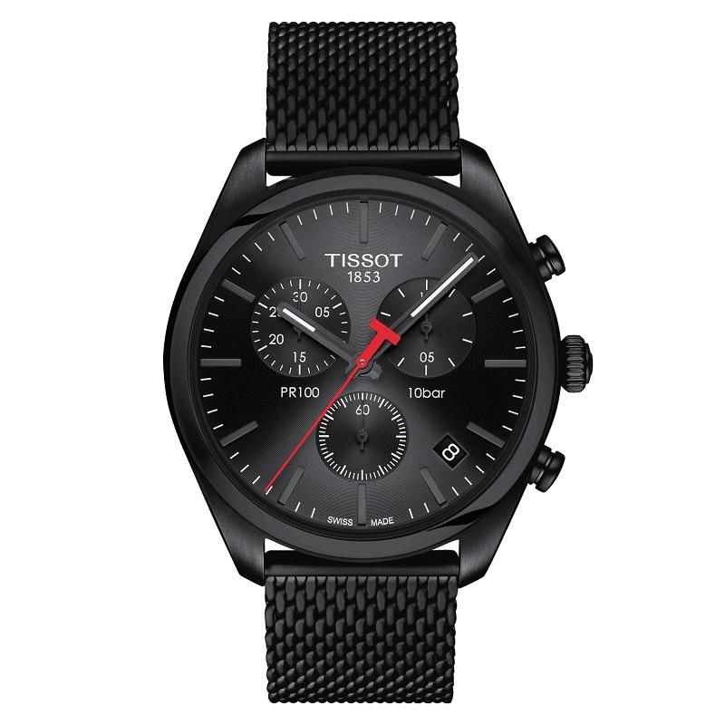 Tissot PR 100 Chronograph Men's Watch T1014173305100 In New Condition In Wilmington, DE