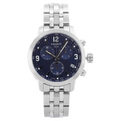 Tissot PRC 200 Steel Blue Dial Mens Quartz Watch T055.417.11.047.00