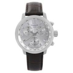Tissot PRC 200 Steel Leather Silver Dial Quartz Watch T055.417.16.037.00