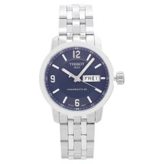 Tissot PRC 200 Edelstahl Blaues Zifferblatt Automatik-Herrenuhr T055.430.11.047.00