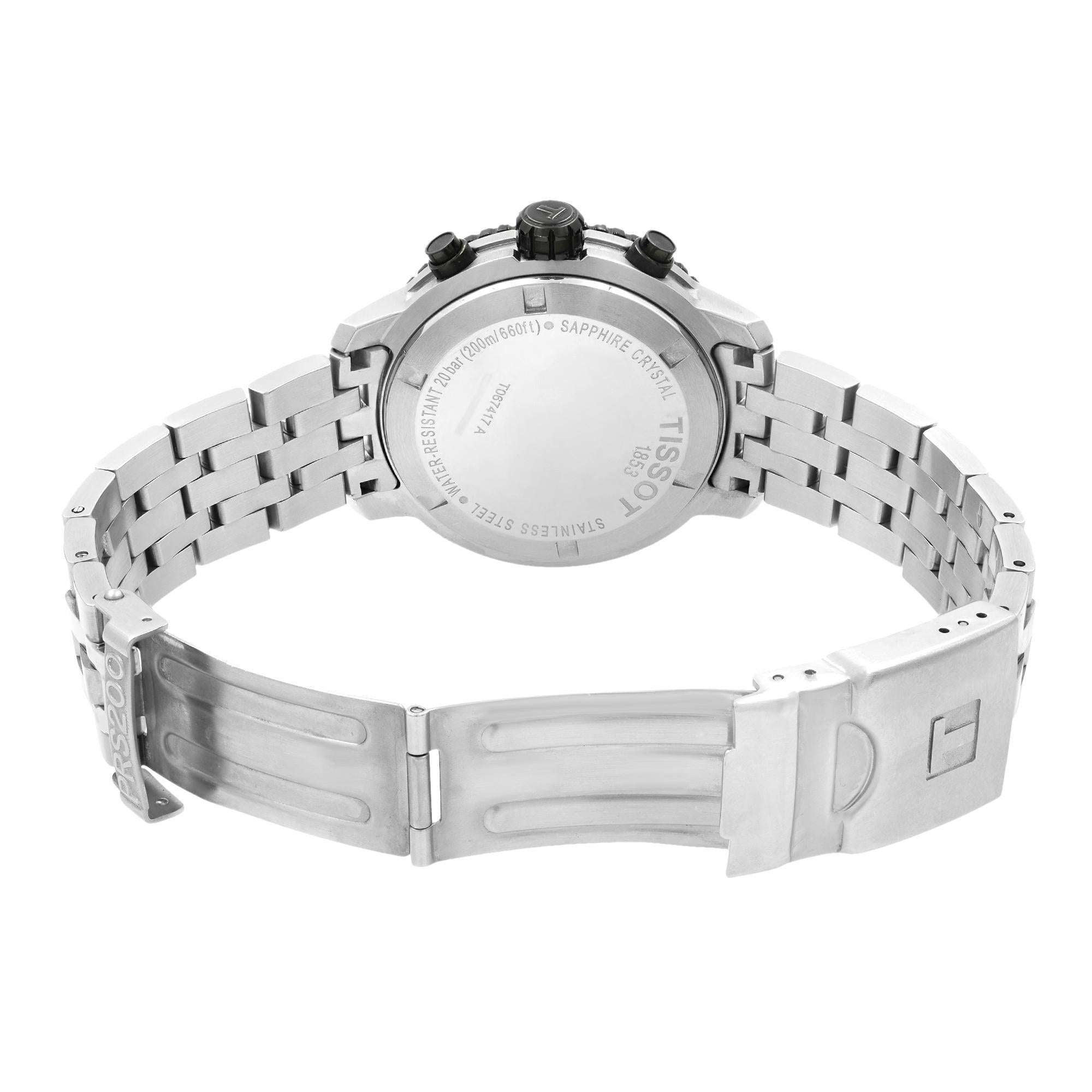 men's prs200 swiss quartz leather strap watch