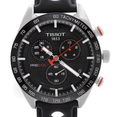 Tissot PRS 516 Chronograph Steel Black Dial Quartz Mens Watch T100.417.16.051.00